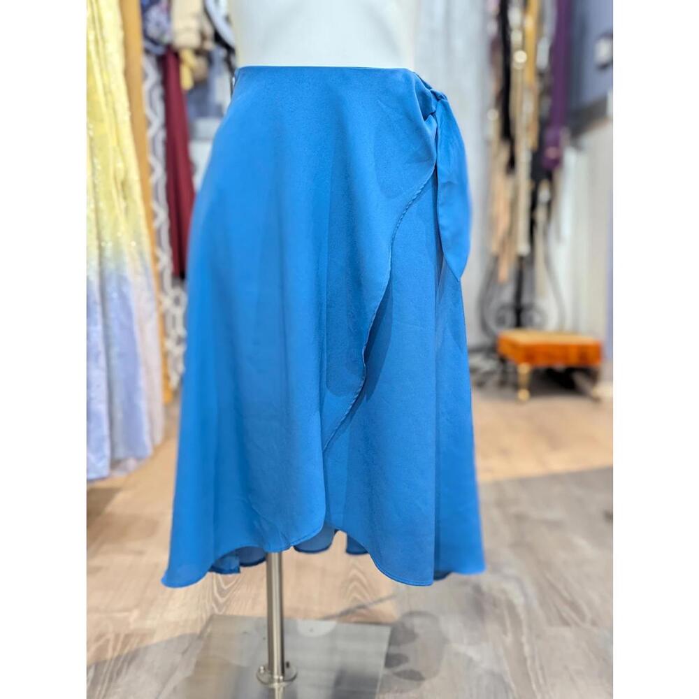 Ann Taylor Tie Waist Tiered Wrap Skirt